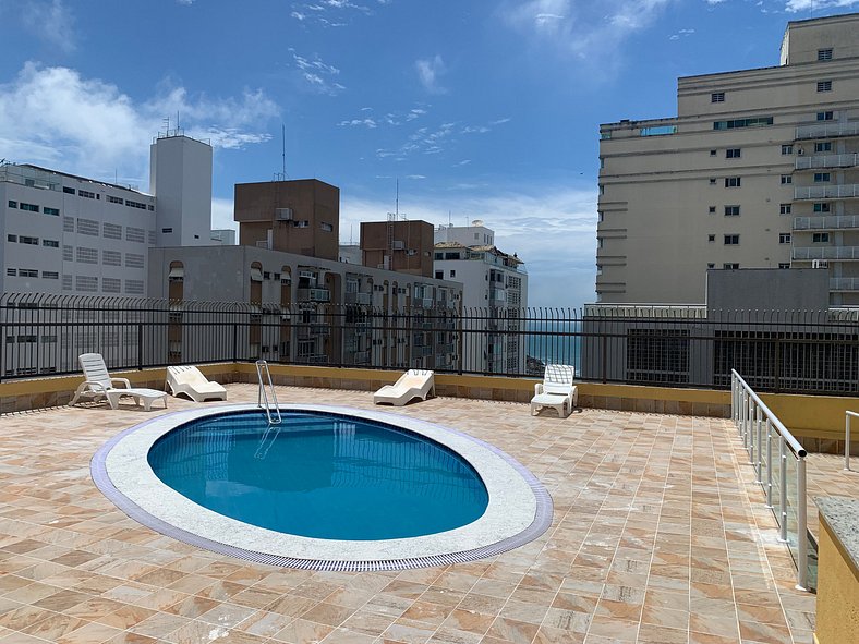 Flat 01 quadra praia pitangueiras Boulevard 1408